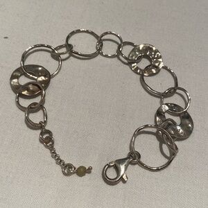 Sterling Silver Disc Bracelet